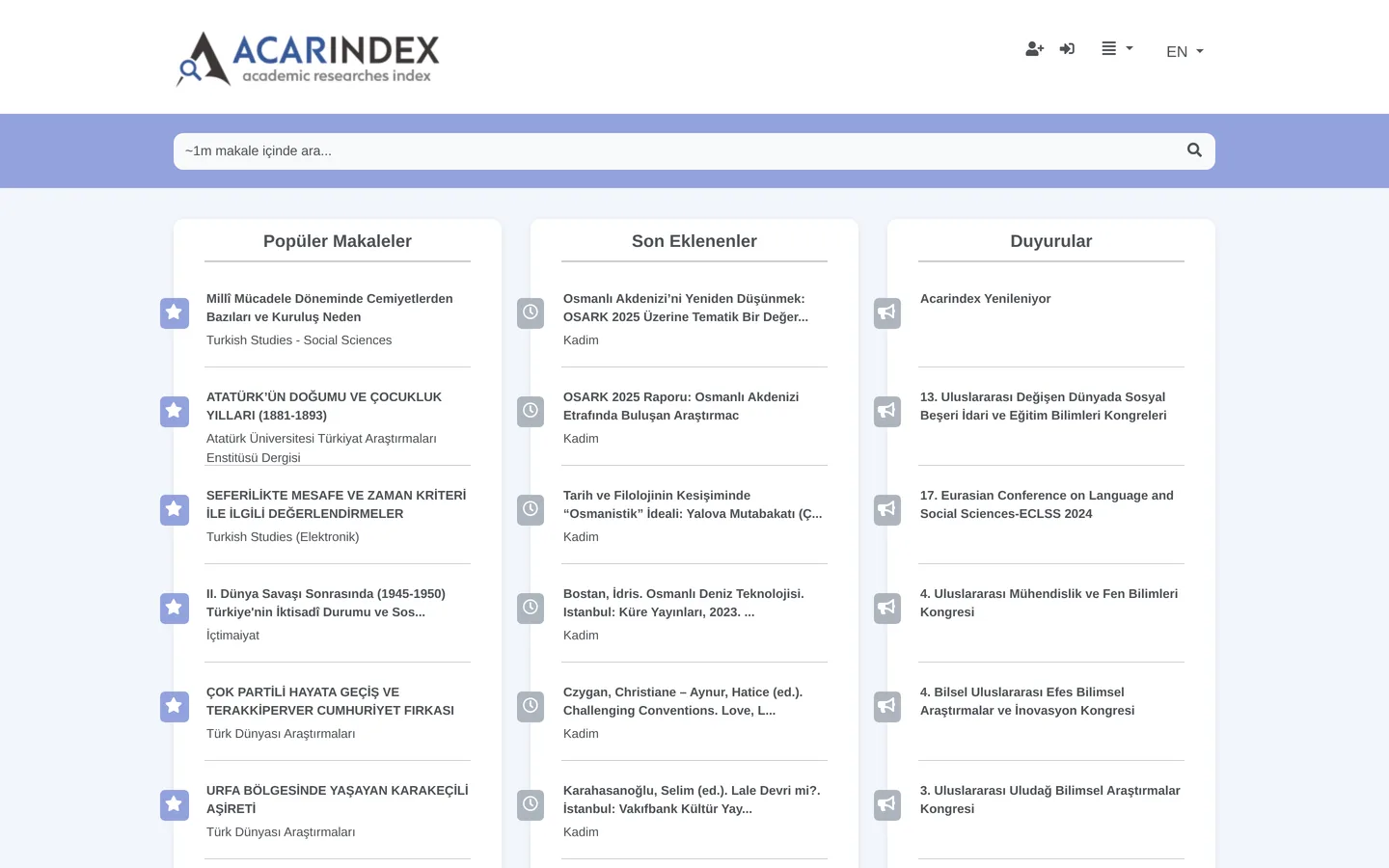 ACARINDEX