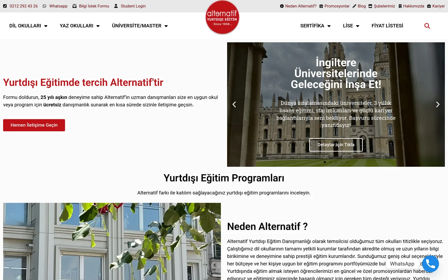 Alternatif Yurtdışı Eğitim