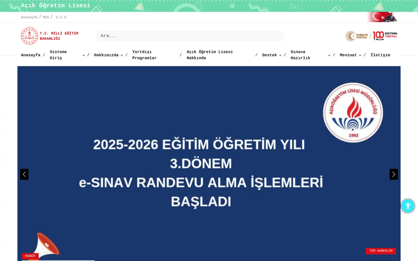 Açık Öğretim Liseleri Bilgi Sistemi