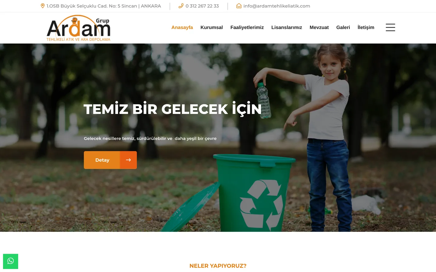 Ardam Tehlikeli Atık