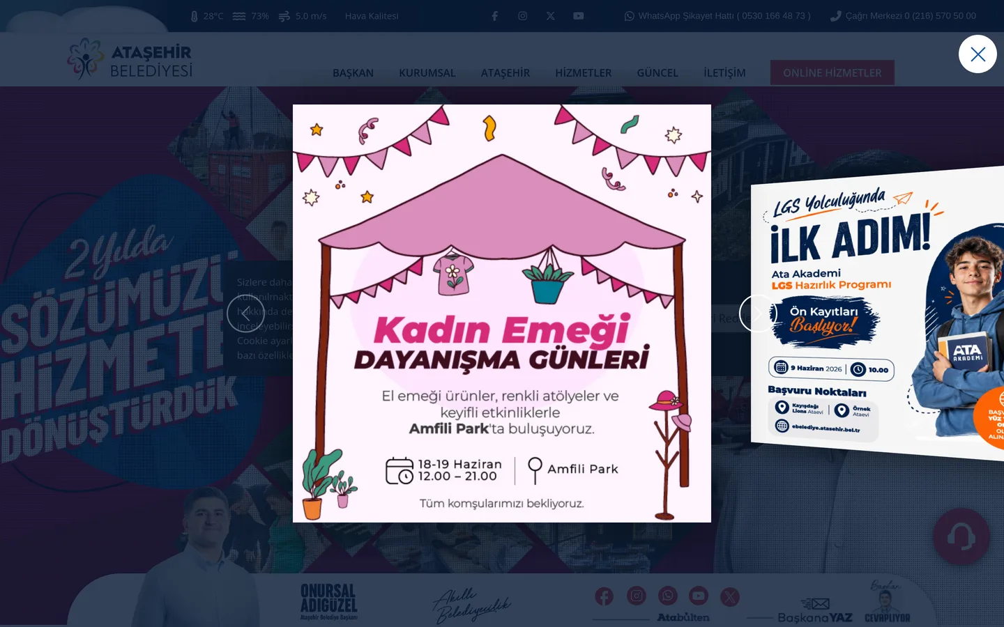 Ataşehir Belediyesi Sosyal Hizmetler