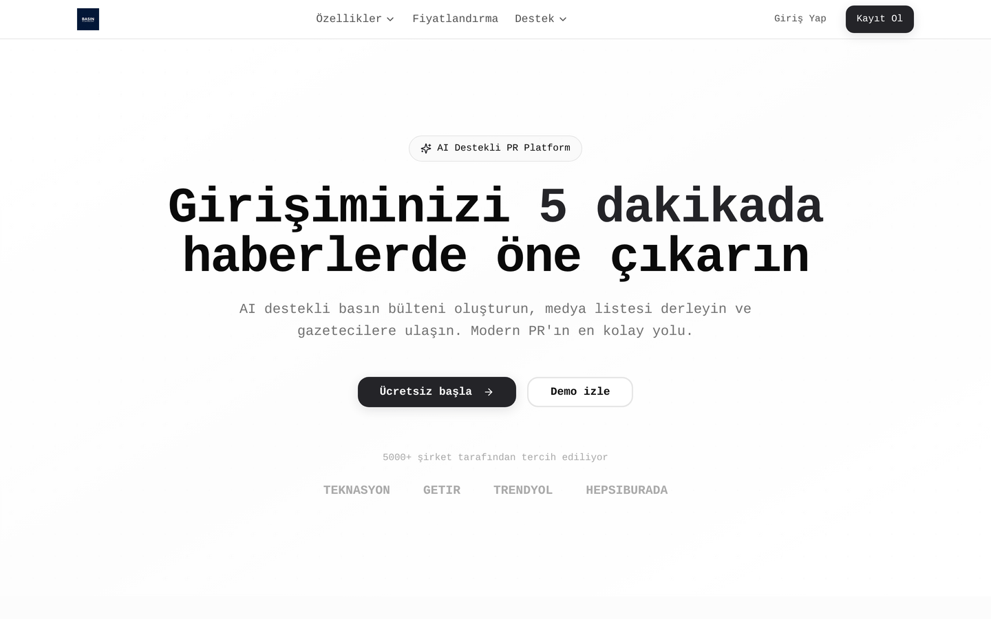 Basın Bülteni
