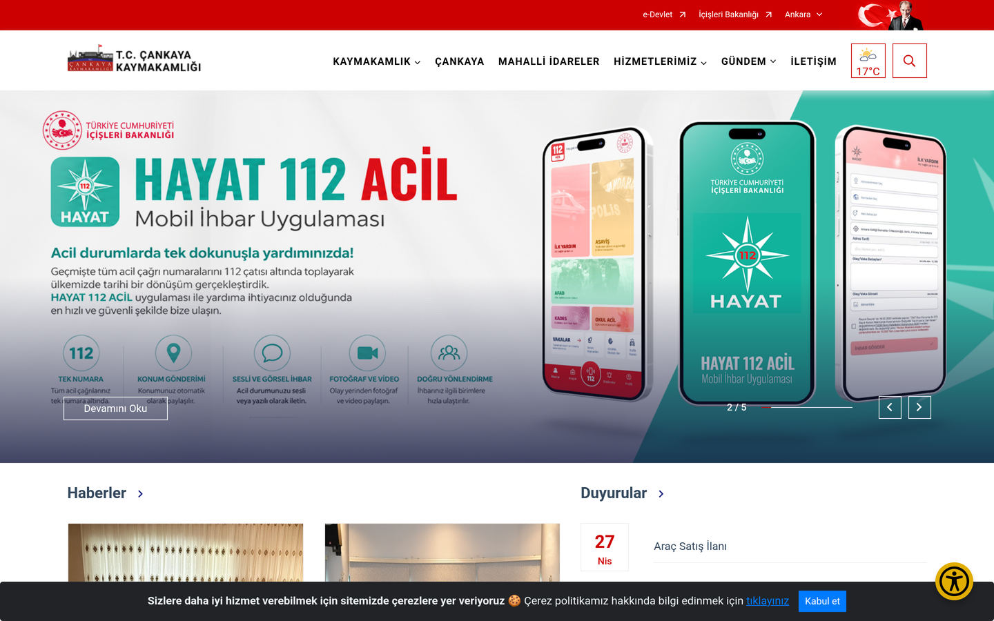 Çankaya Kaymakamlığı Yaşlı Hakları Sayfası