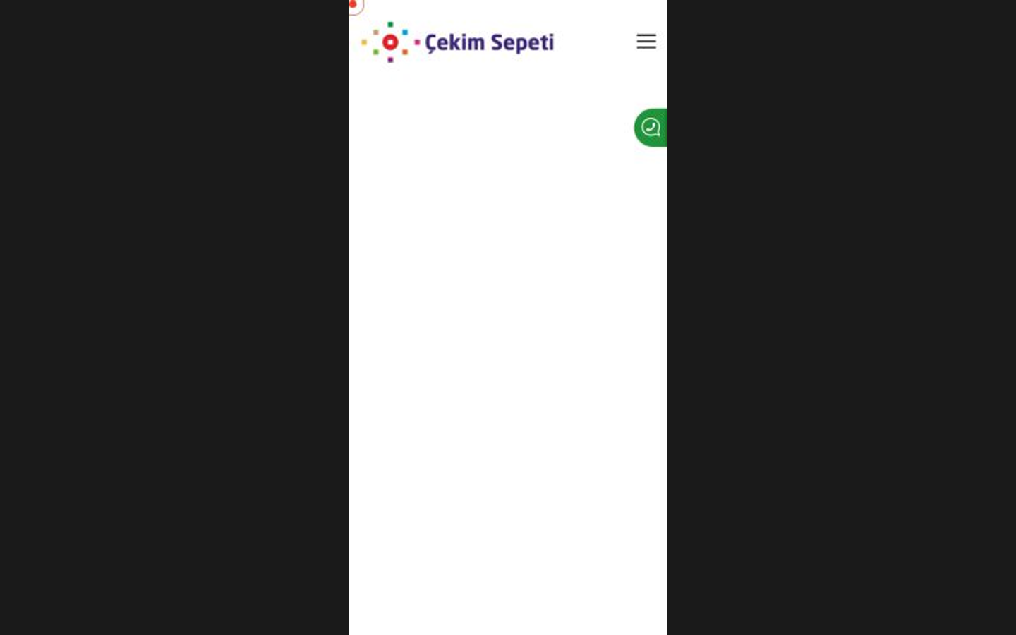 Çekim Sepeti