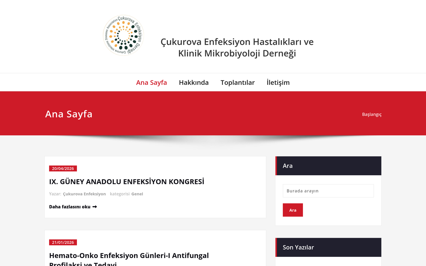 Çukurova Enfeksiyon Hastalıkları ve Klinik Mikrobiyoloji Derneği