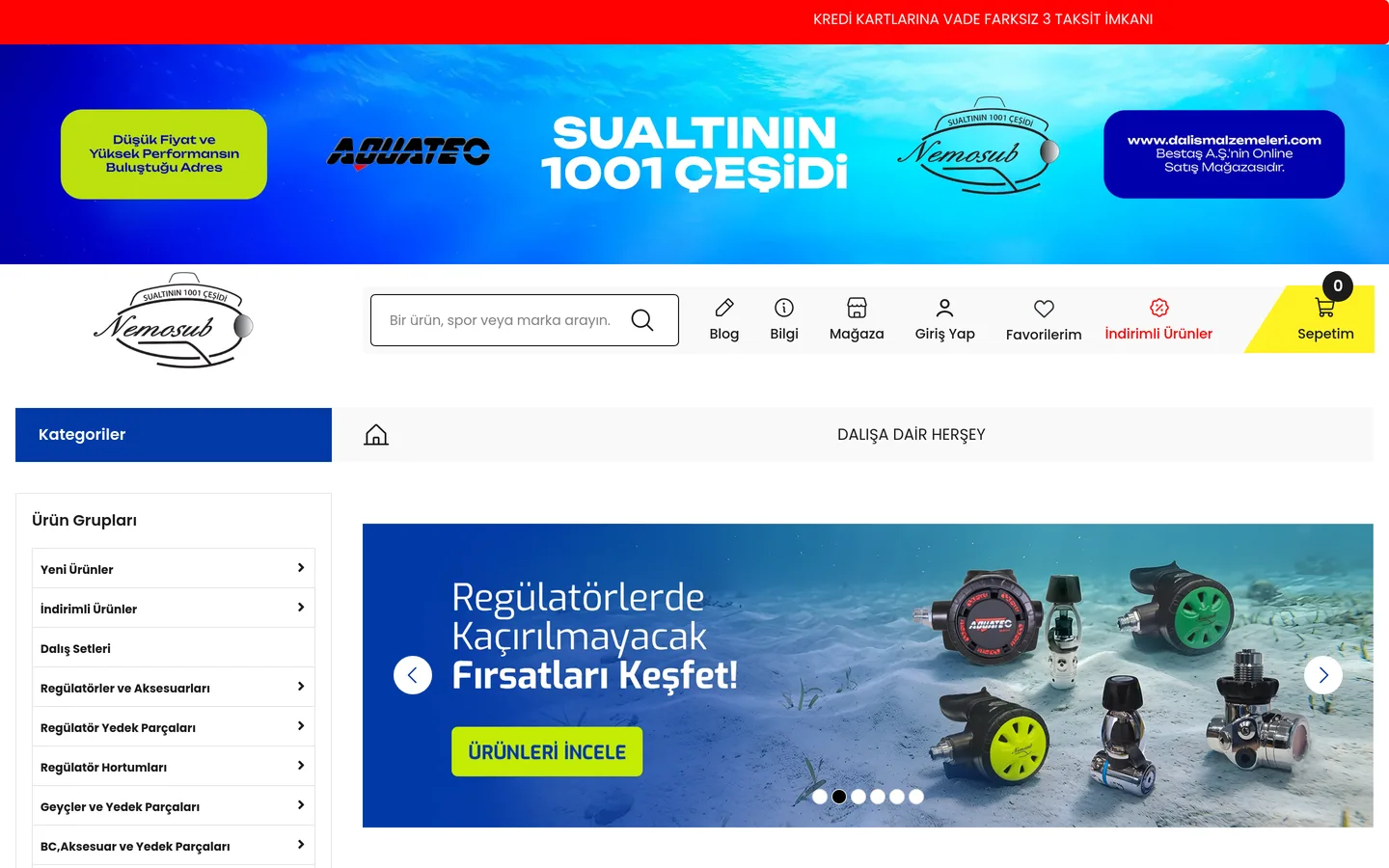 Dalış Malzemeleri