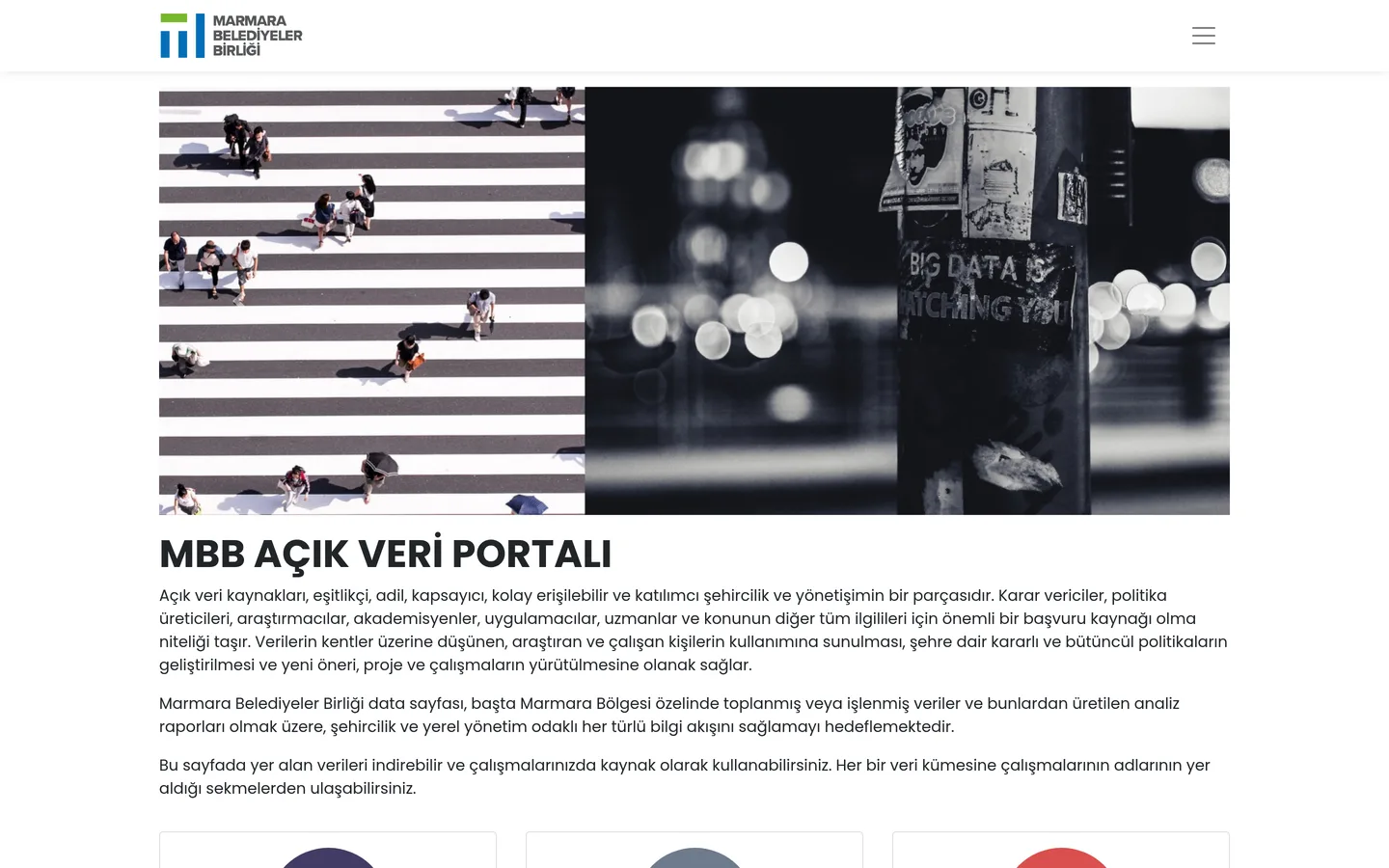 Marmara Belediyeler Birliği (MBB) Açık Veri Portalı