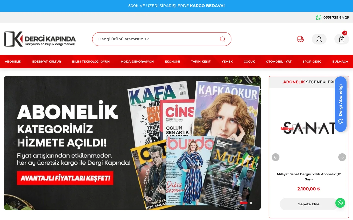 Dergi Kapında