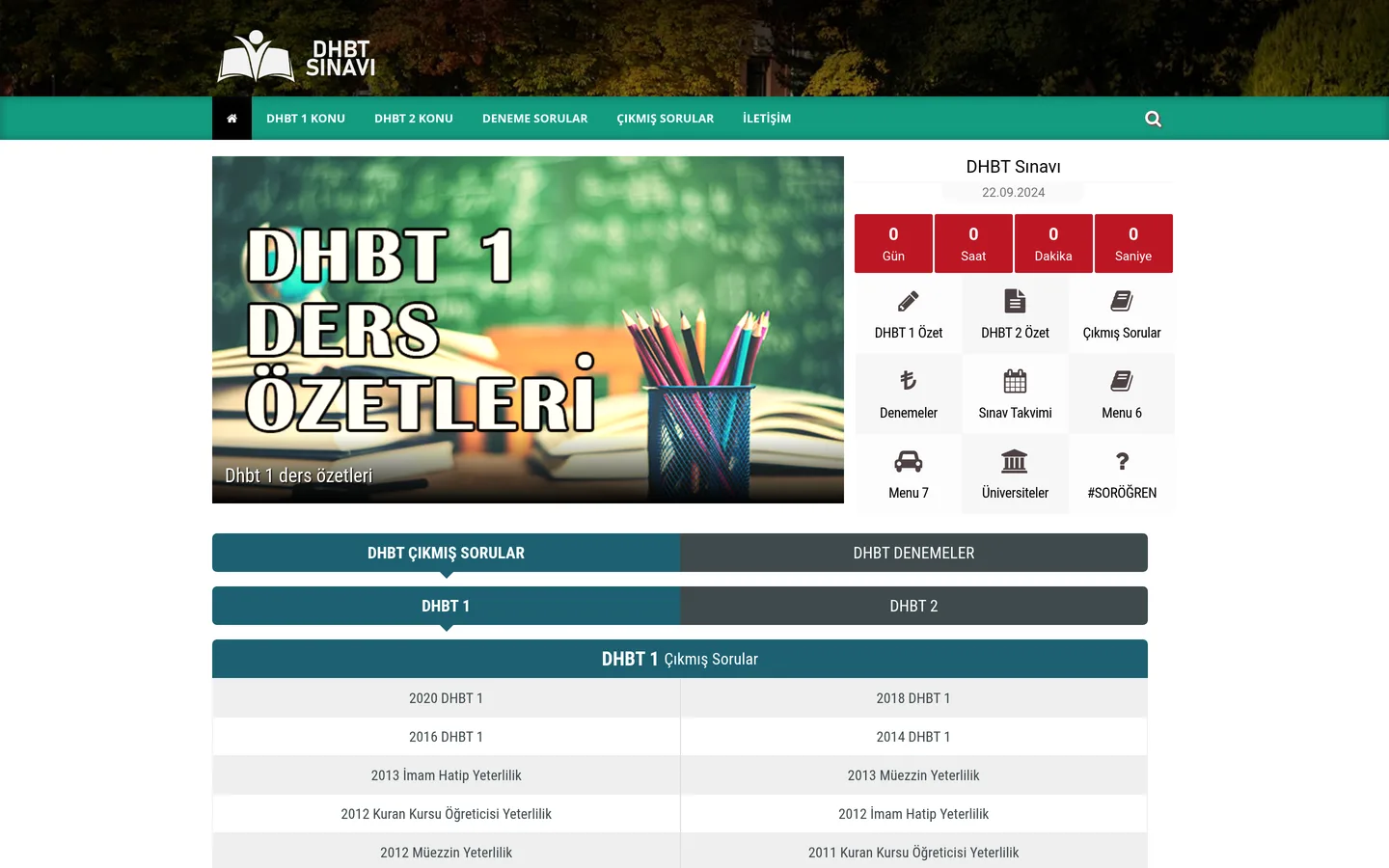 DHBT Hazırlık Sitesi