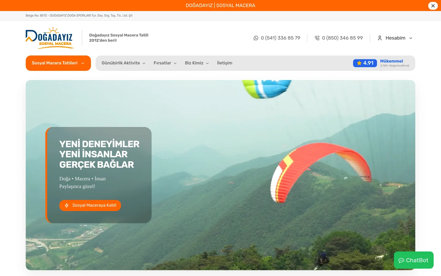 Doğadayız