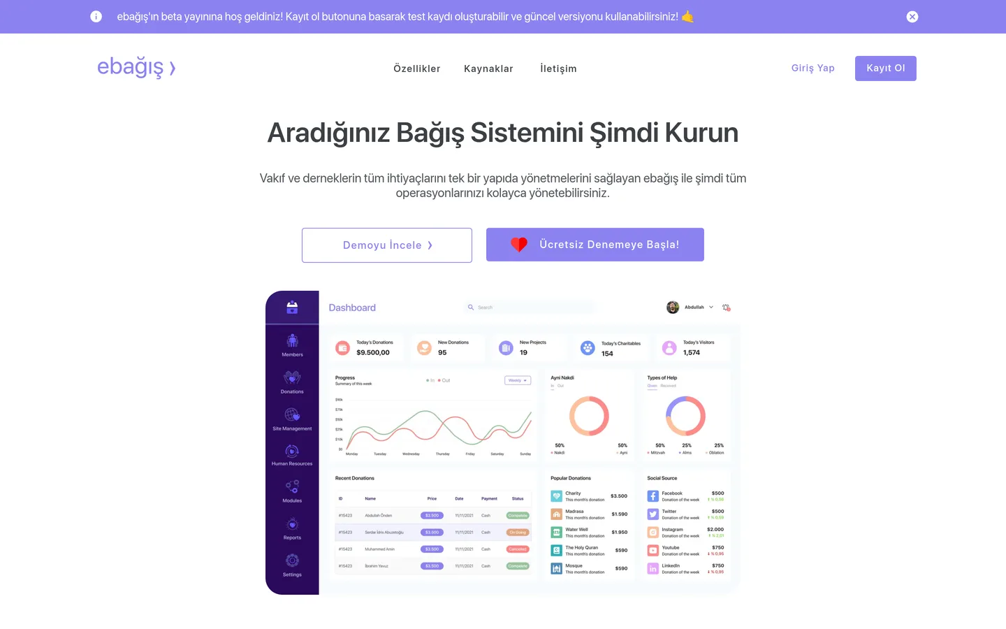 E-Bağış