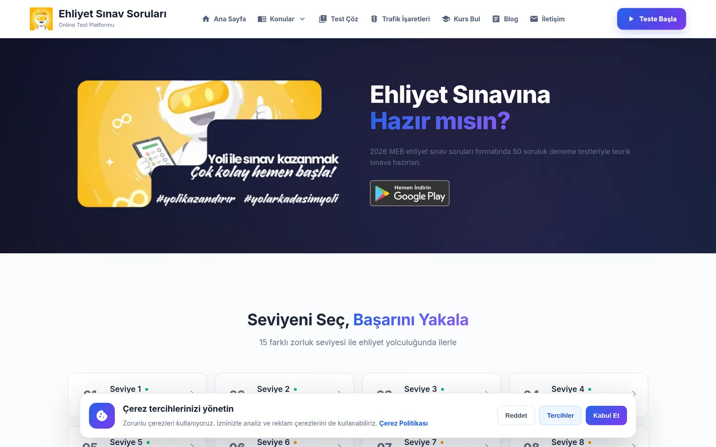 Ehliyet Sınav Soruları