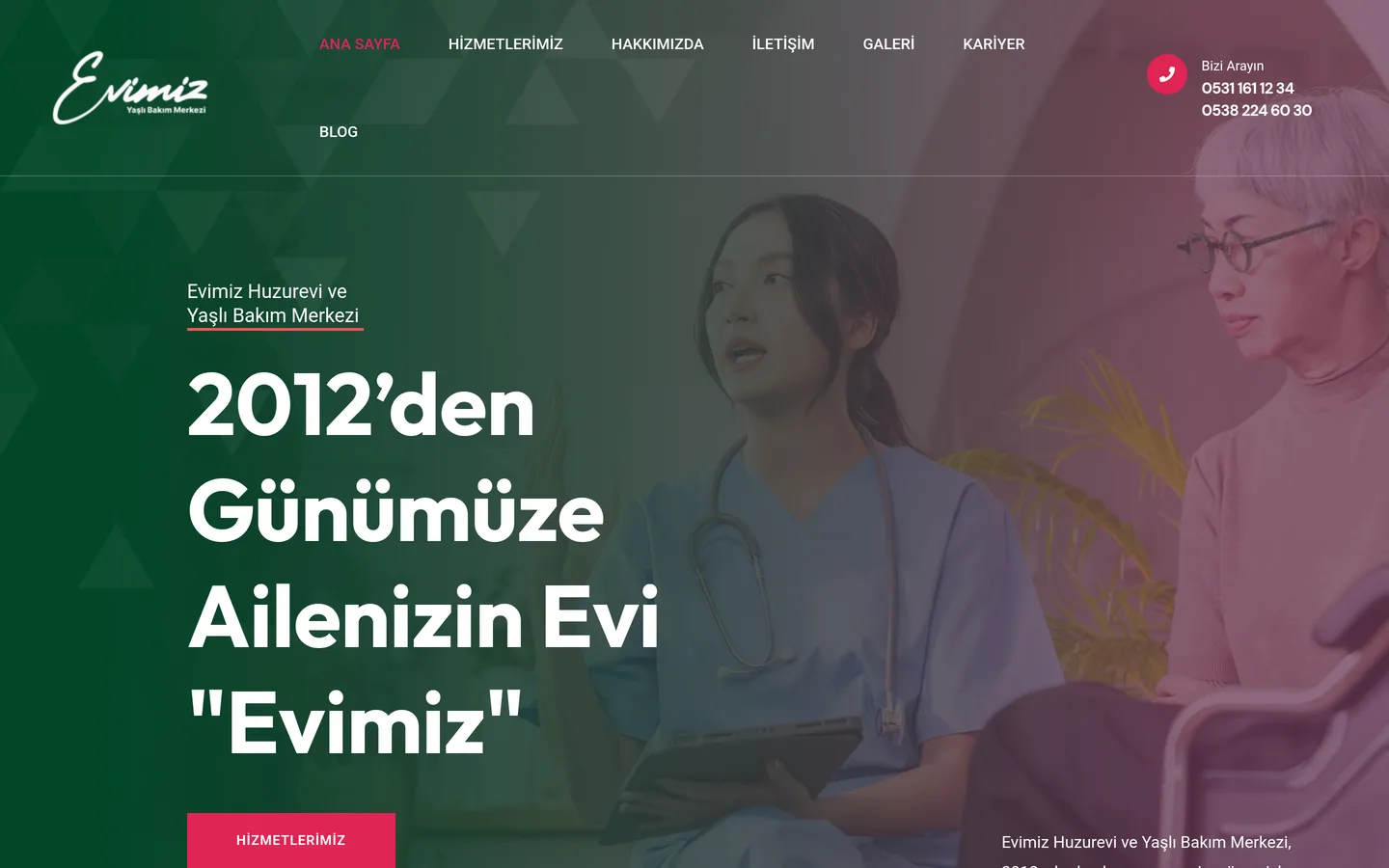 Evimiz Yaşlı Bakım Merkezi
