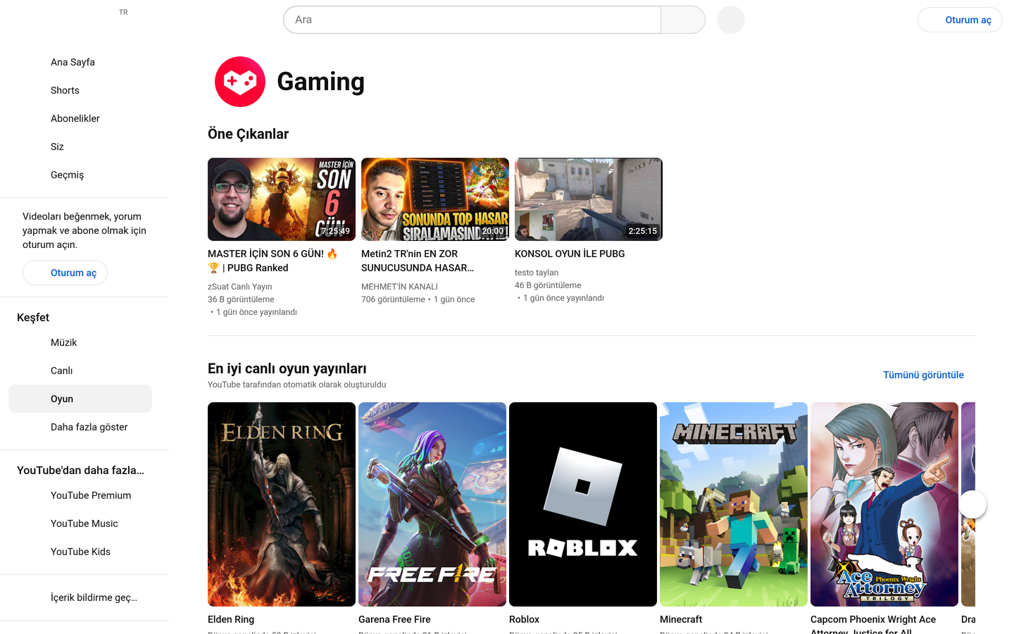 YouTube Gaming
