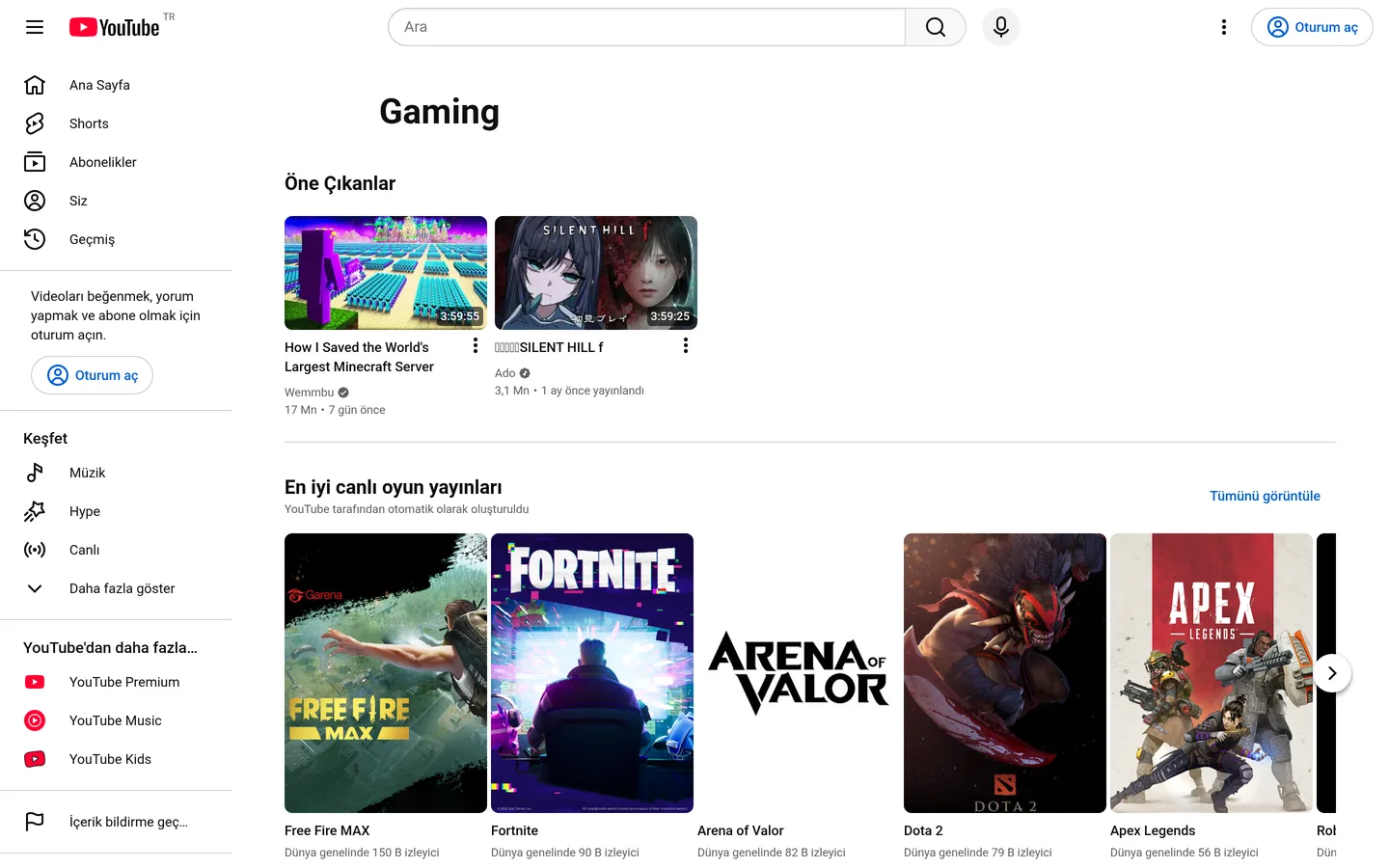 YouTube Gaming