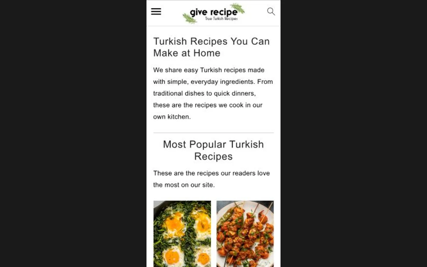 Give Recipe