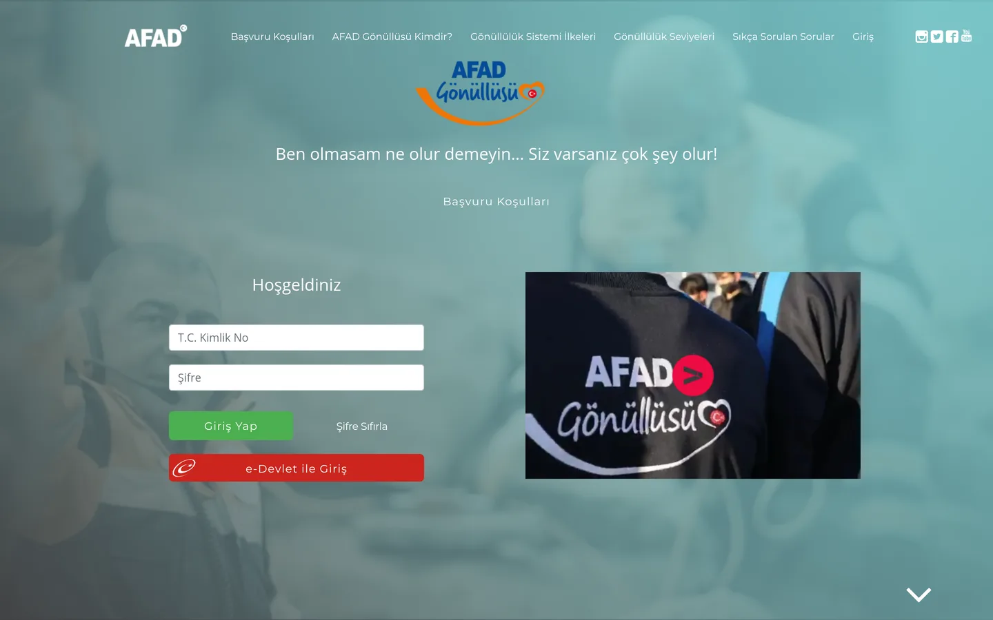 AFAD Gönüllülük