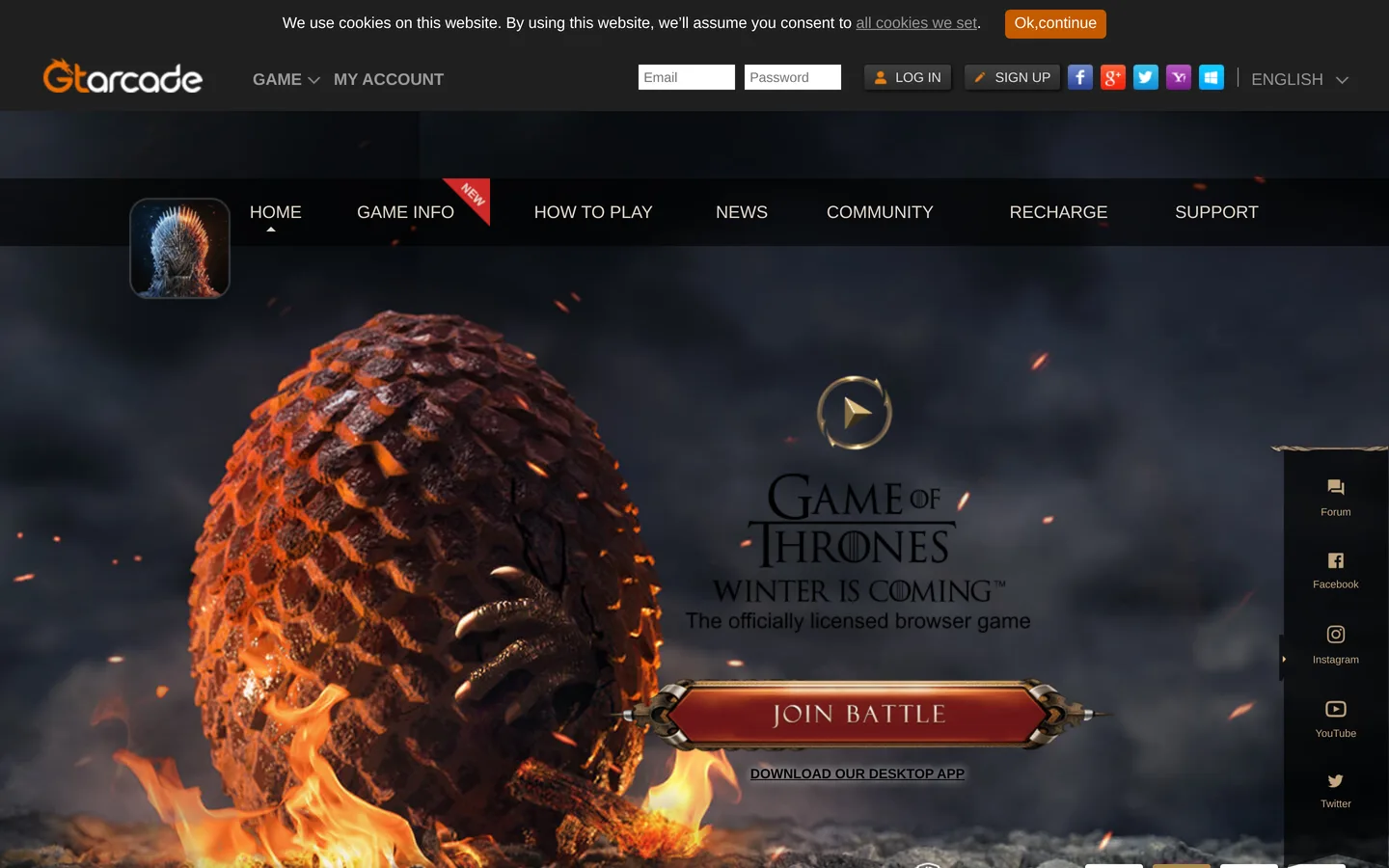 Game of Thrones Winter is Coming