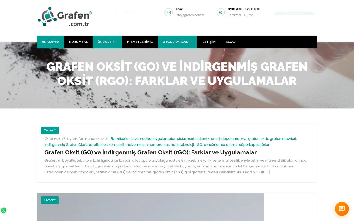 Grafen Nanoteknoloji