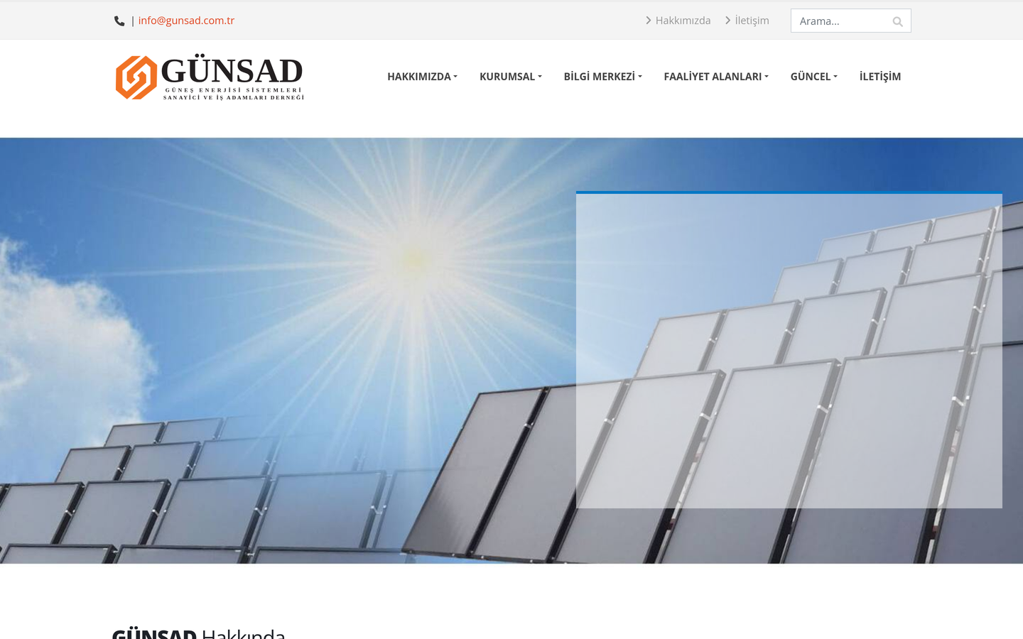 GÜNSAD - Güneş Enerjisi Sistemleri Sanayicileri ve İşadamları Derneği