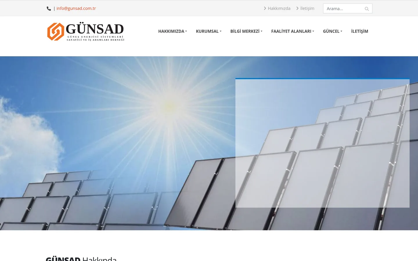 GÜNSAD - Güneş Enerjisi Sistemleri Sanayicileri ve İşadamları Derneği