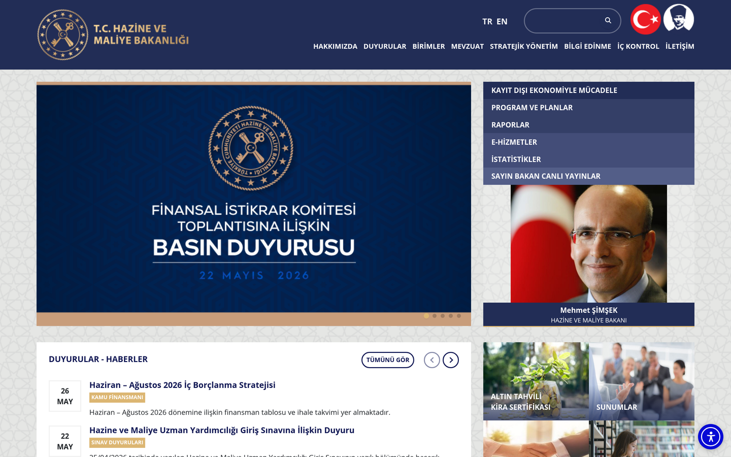T.C. Hazine ve Maliye Bakanlığı