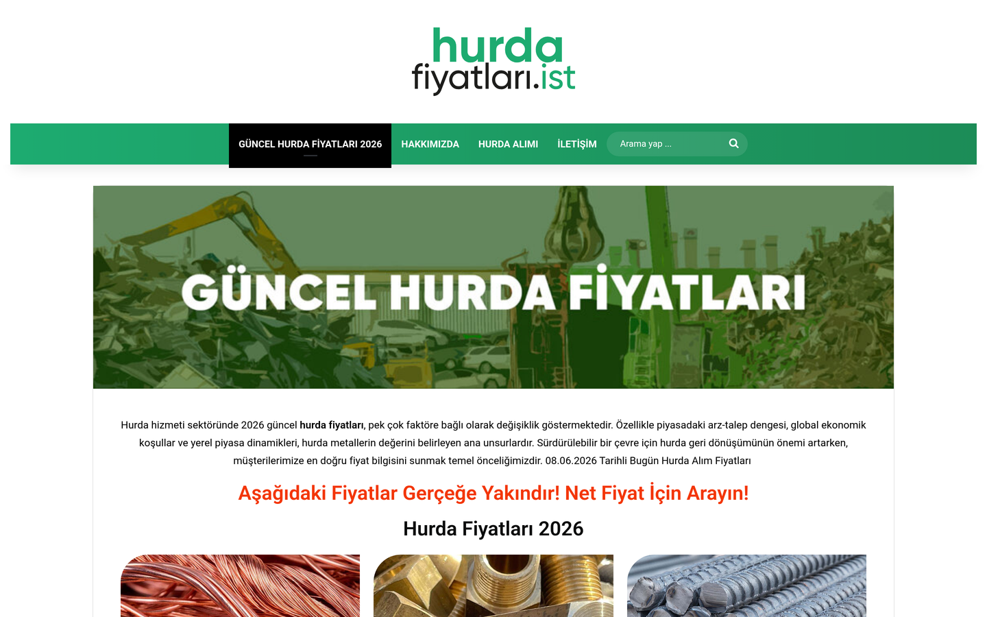 Hurda Fiyatları