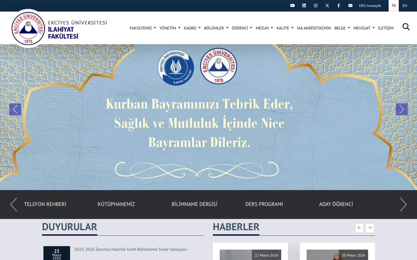 Erciyes Üniversitesi İlahiyat Fakültesi