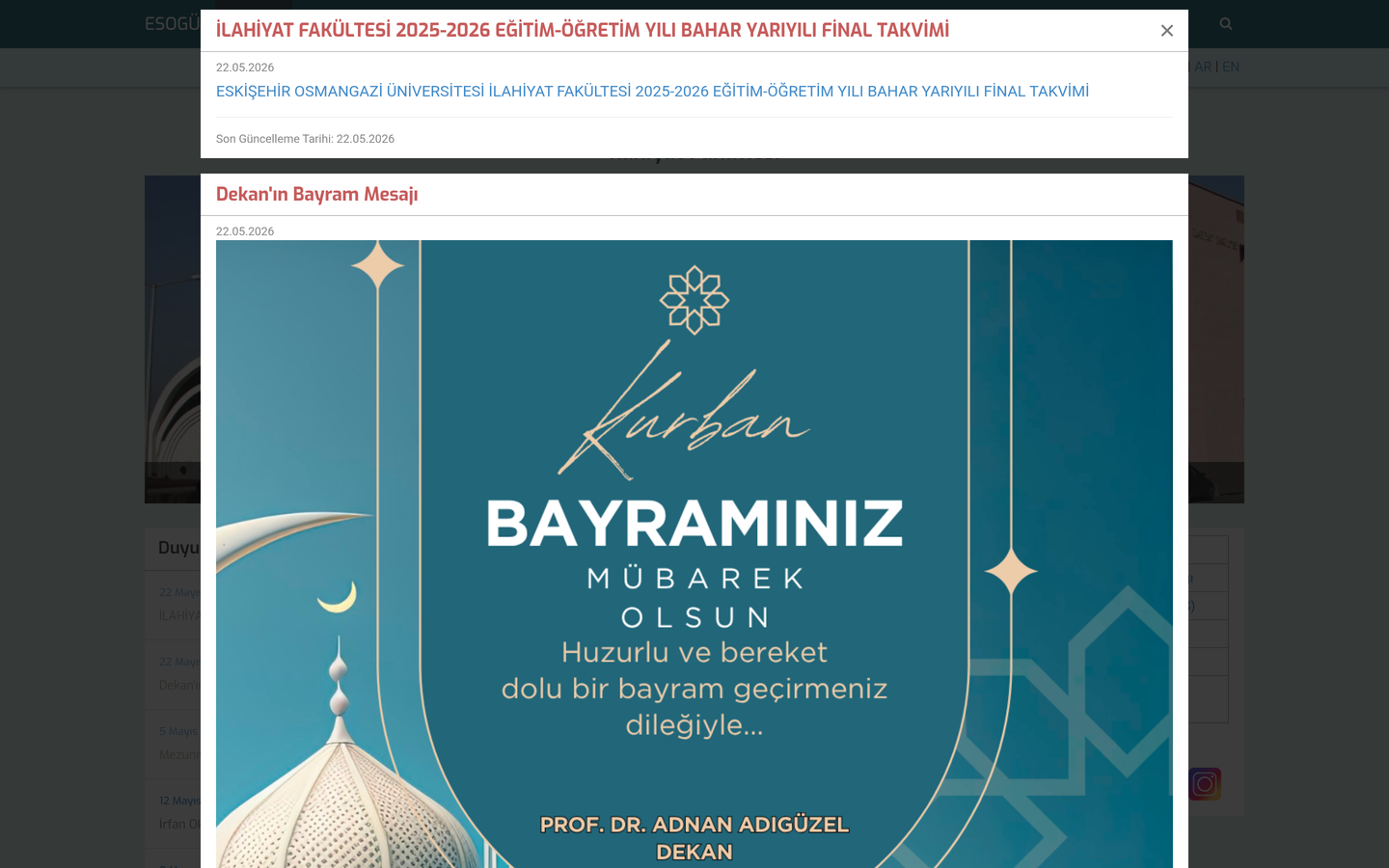Eskişehir Osmangazi Üniversitesi İlahiyat Fakültesi