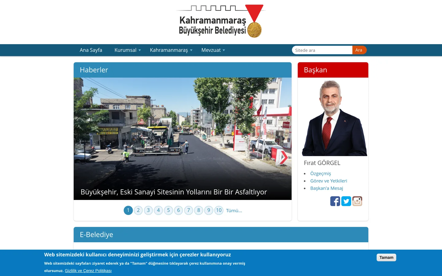 Kahramanmaraş Büyükşehir Belediyesi Kent Bilgi Sistemi