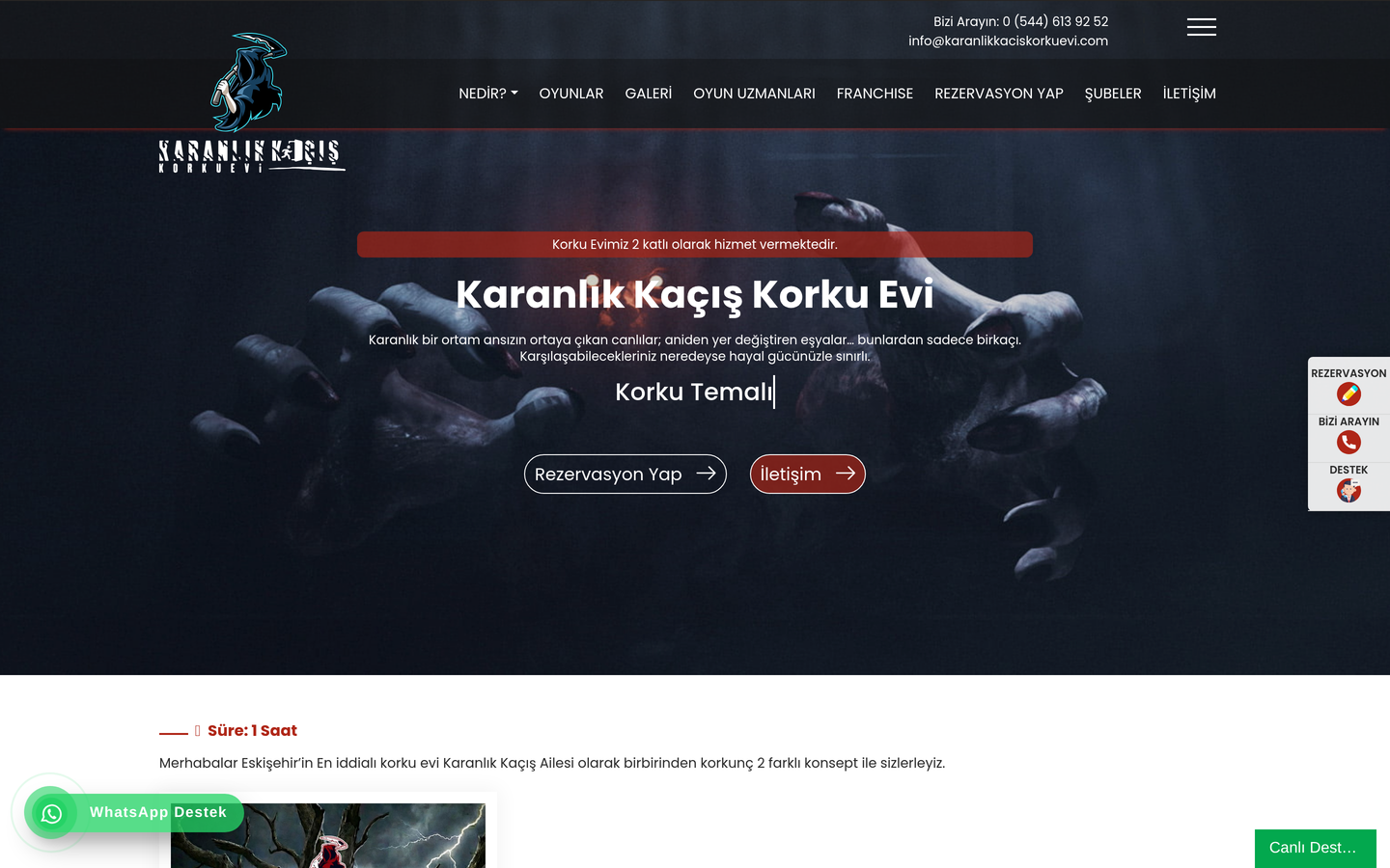 Karanlık Kaçış Korku Evi