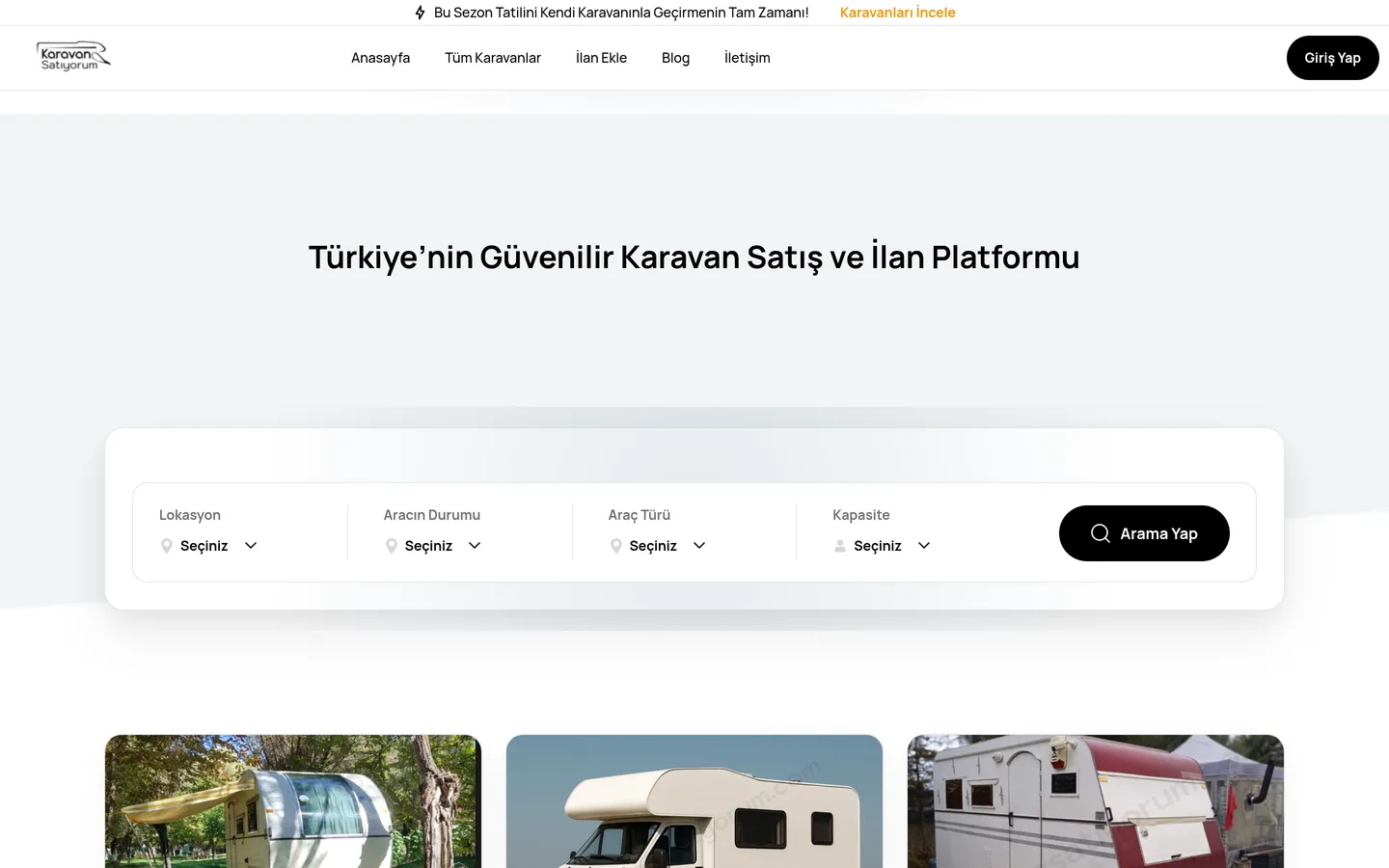 Karavan Satıyorum
