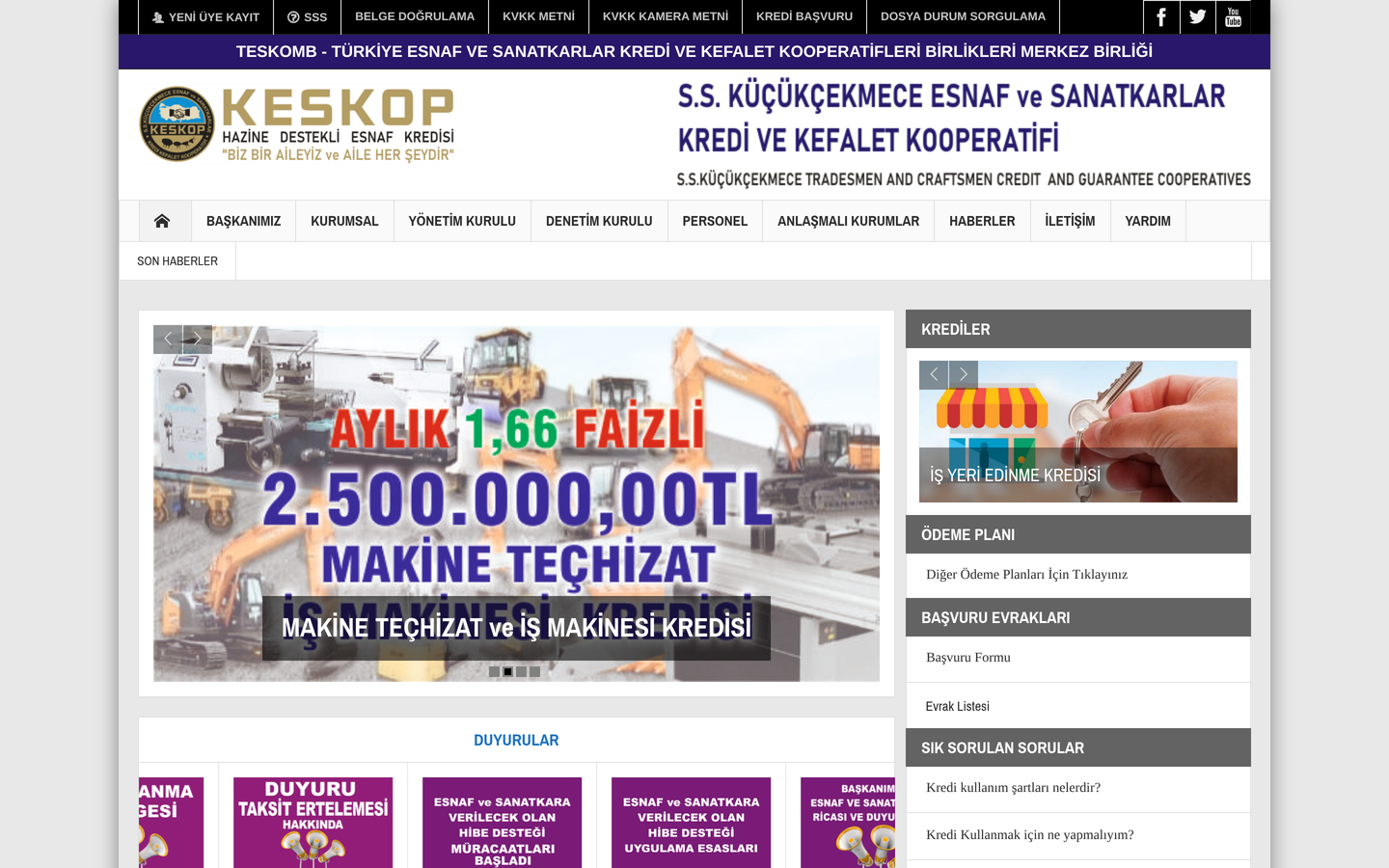 KESKOP (Küçükçekmece Esnaf ve Sanatkarlar Kredi ve Kefalet Kooperatifi)