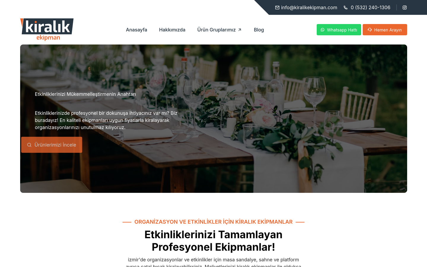 Kiralık Ekipman