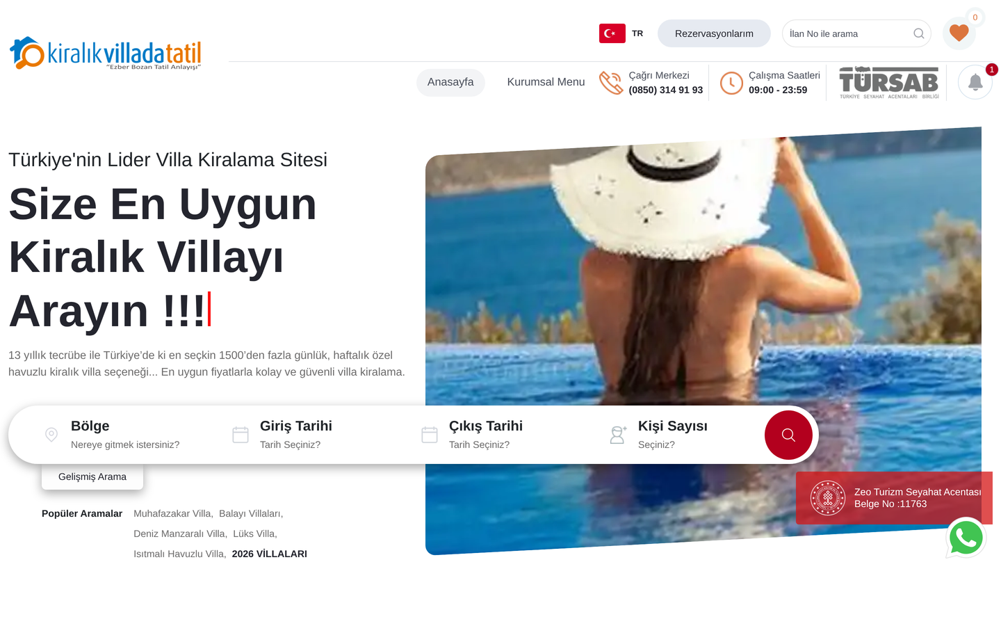 Kiralık Villa Datatil