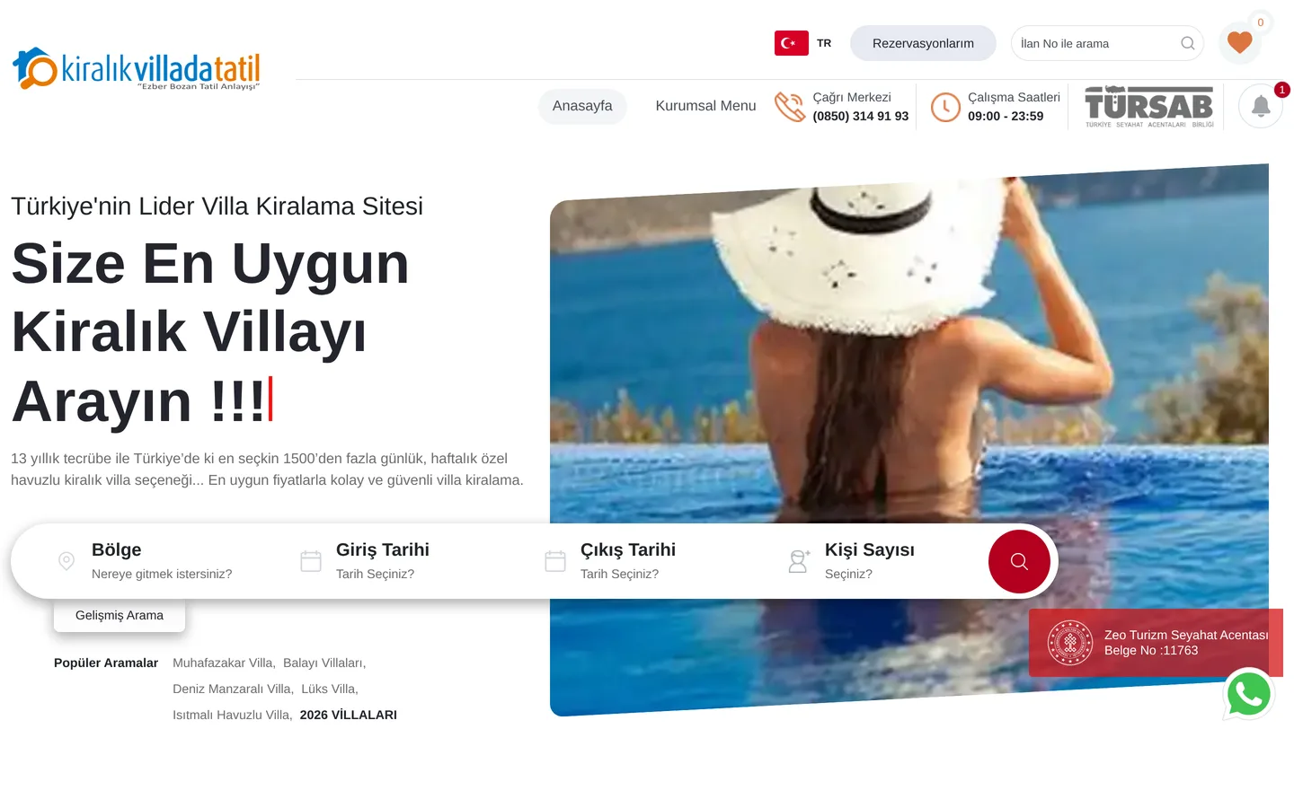 Kiralık Villa Datatil