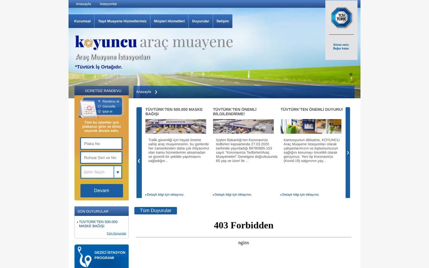 Koyuncu Araç Muayene
