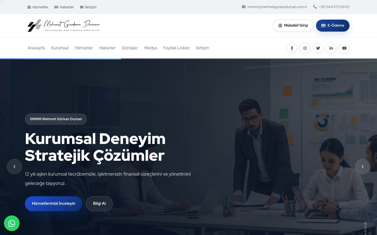Mehmet Gürkan Duman Mali Müşavirlik