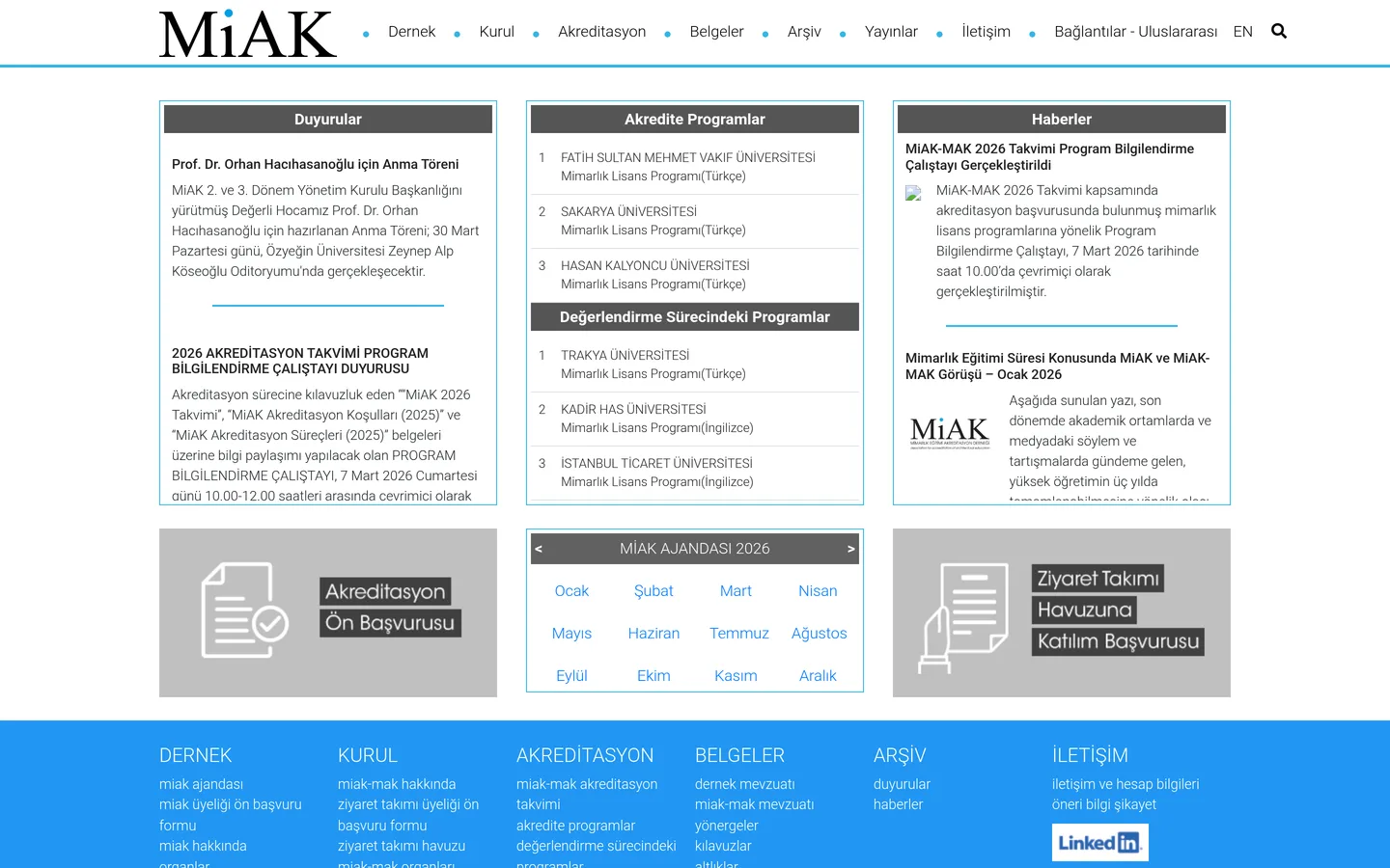 MİAK - Mimarlık Akreditasyon Kurulu