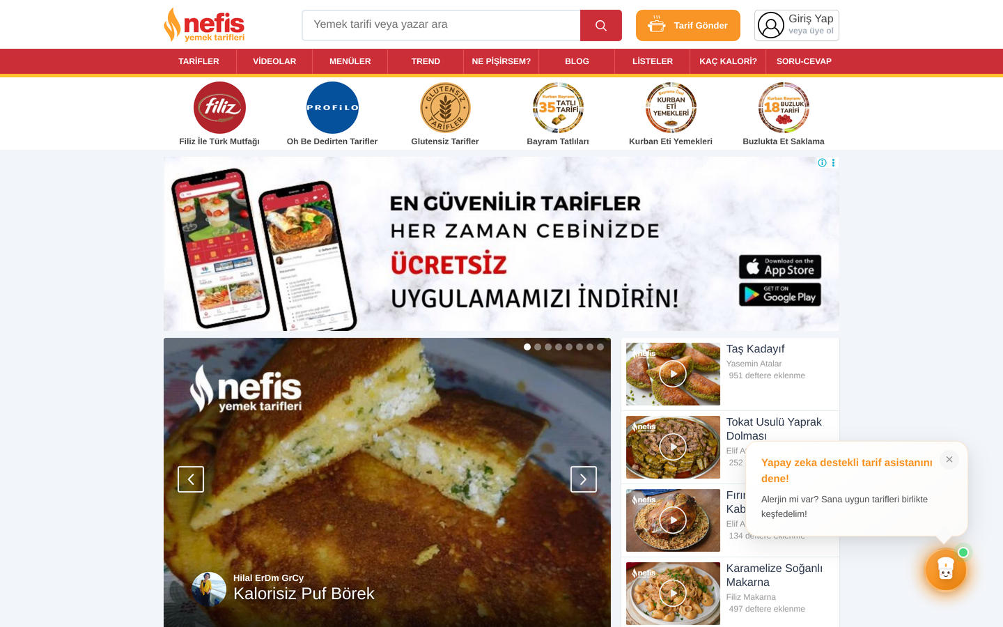 Nefis Yemek Tarifleri