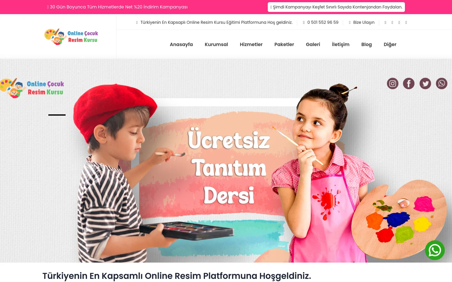Online Çocuk Resim Kursu