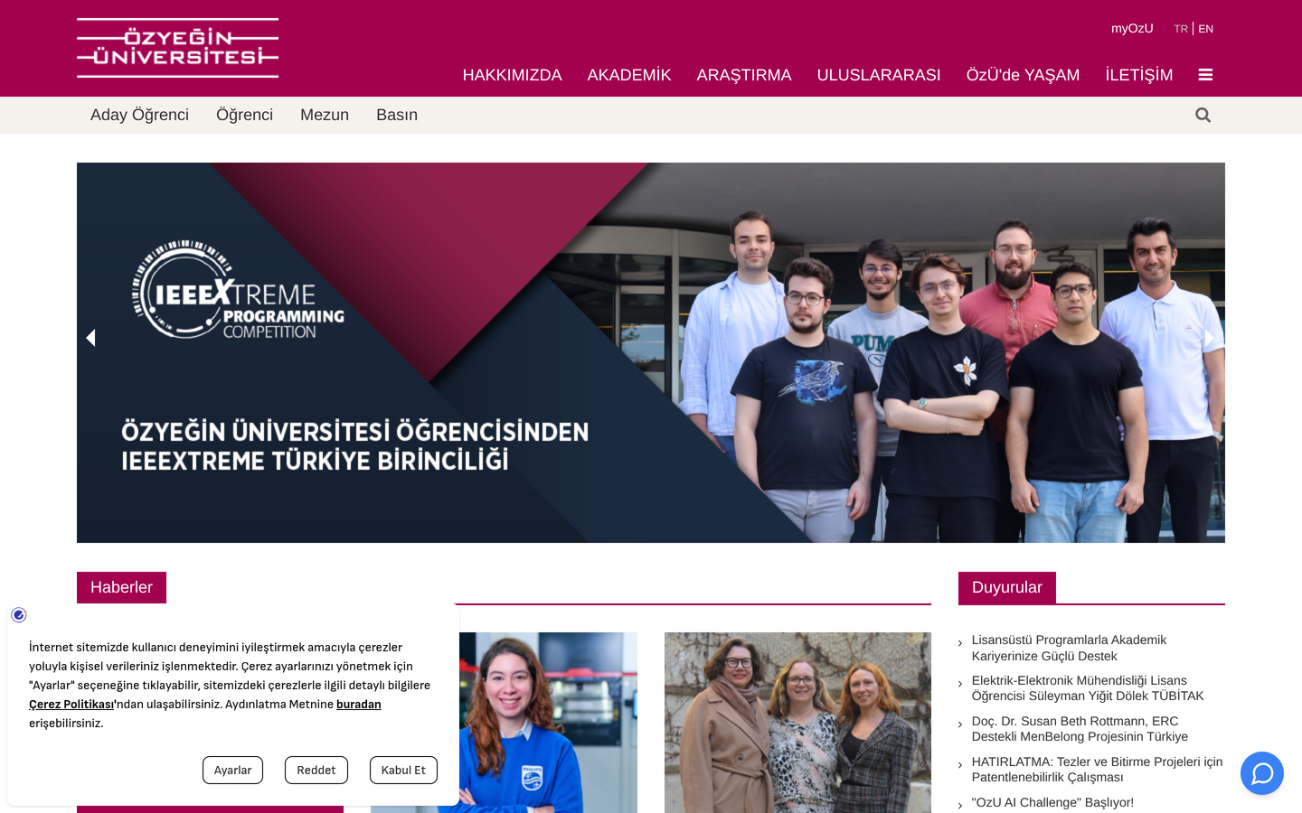 Özyeğin Üniversitesi - Kuantum Eğitim Projesi