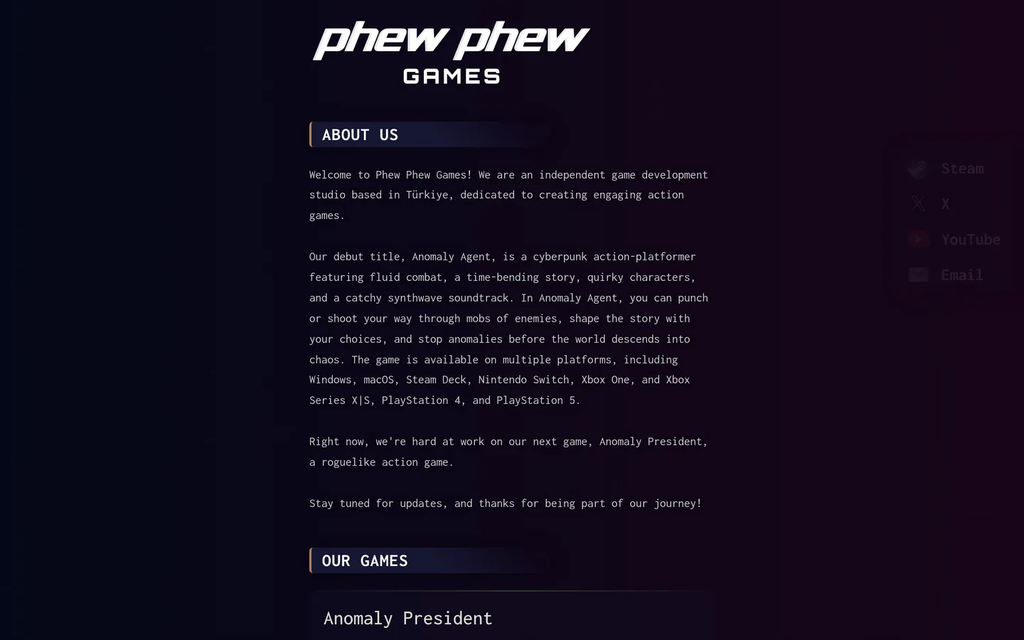 Phew Phew Games