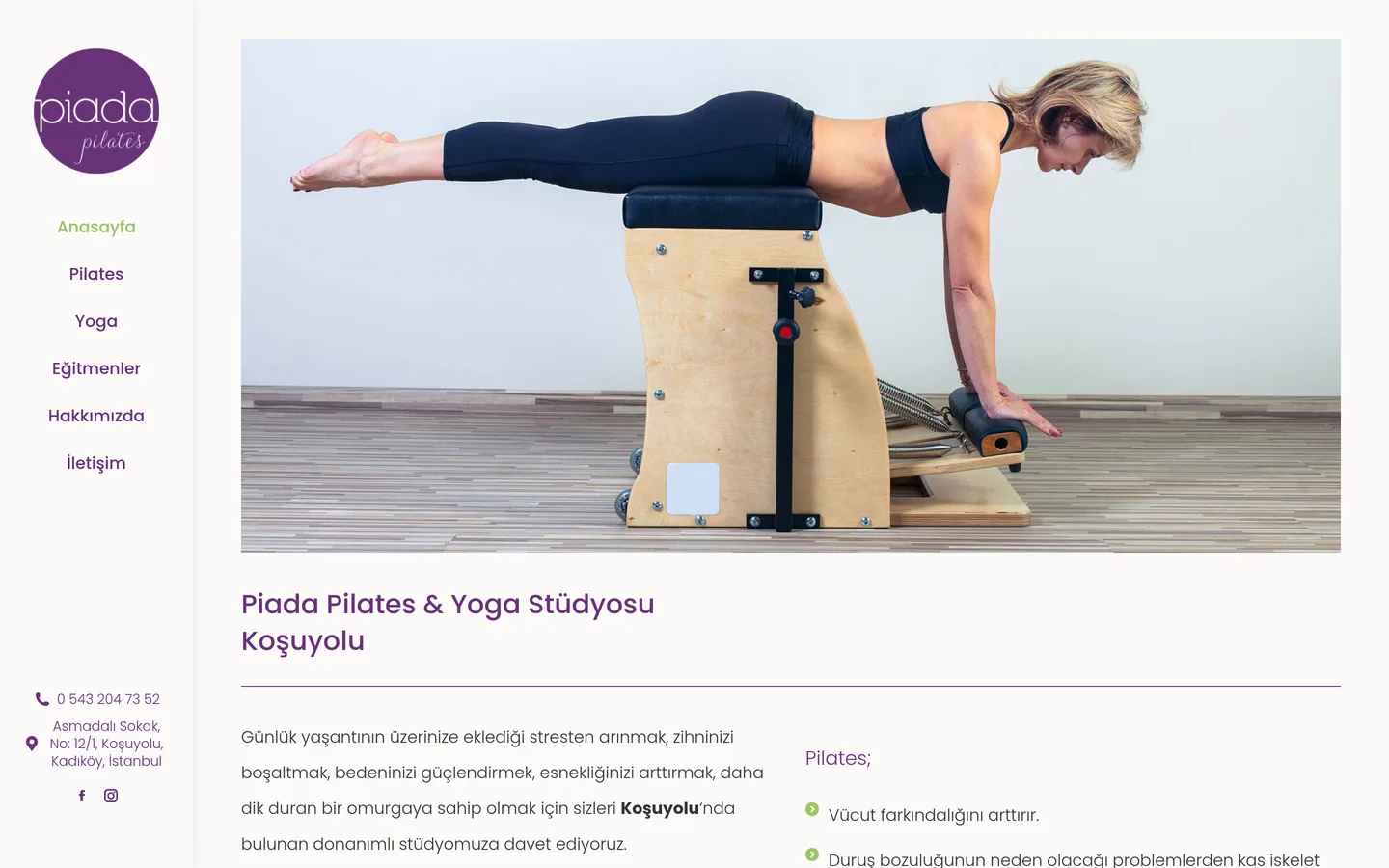 Piada Pilates ve Yoga Stüdyosu