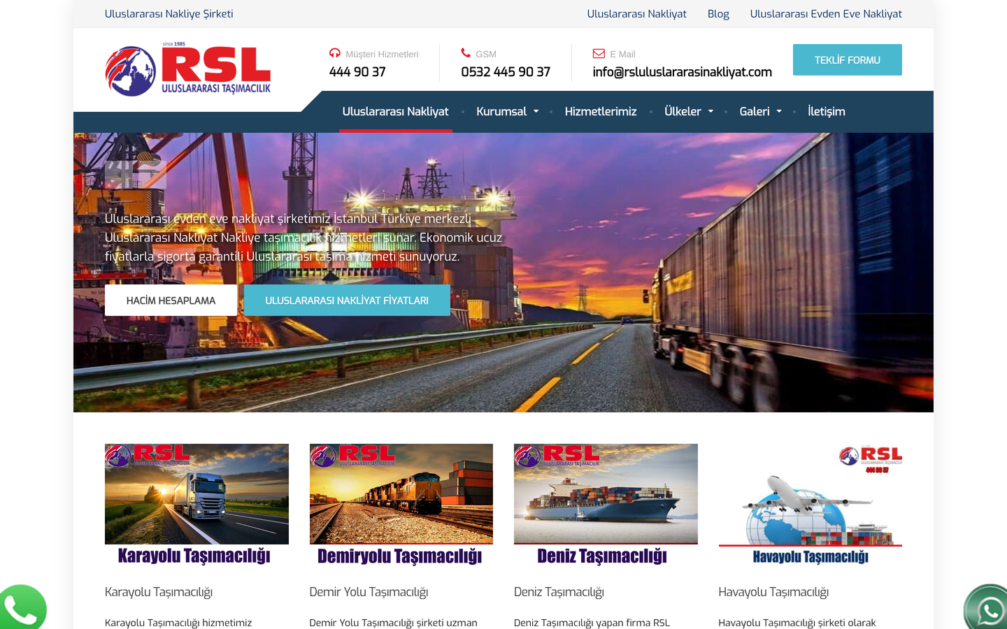 RSL Uluslararası Nakliyat