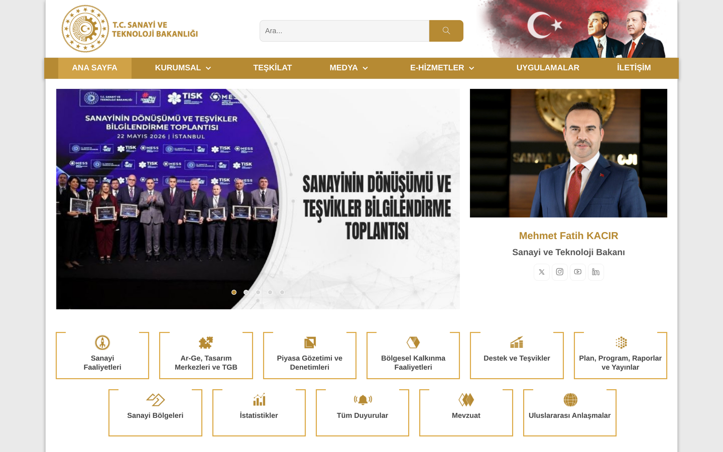 Türkiye Cumhuriyeti Sanayi ve Teknoloji Bakanlığı