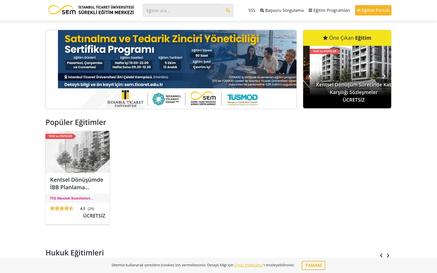 İstanbul Ticaret Üniversitesi Sürekli Eğitim Merkezi