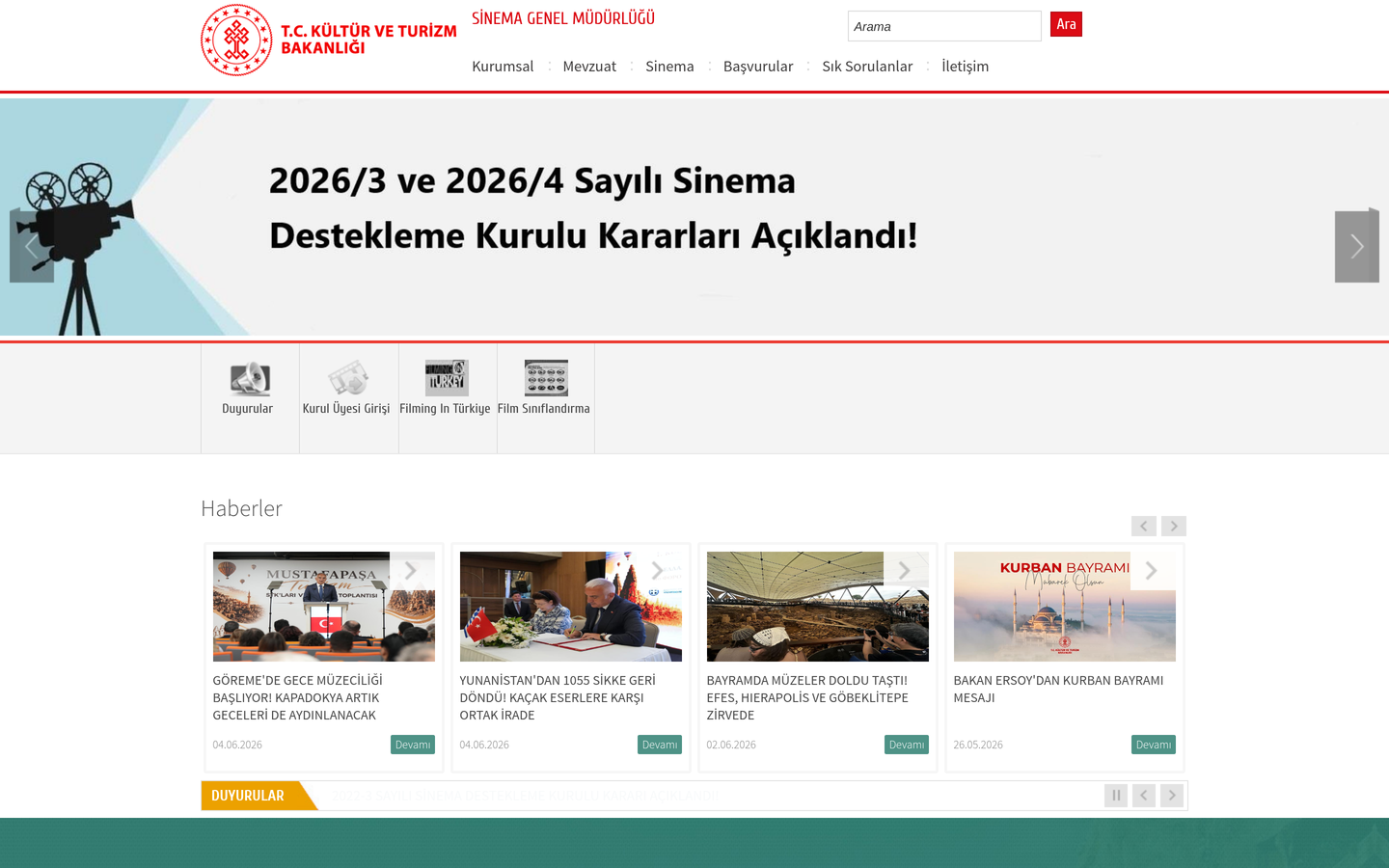 Sinema Genel Müdürlüğü (Resmi)