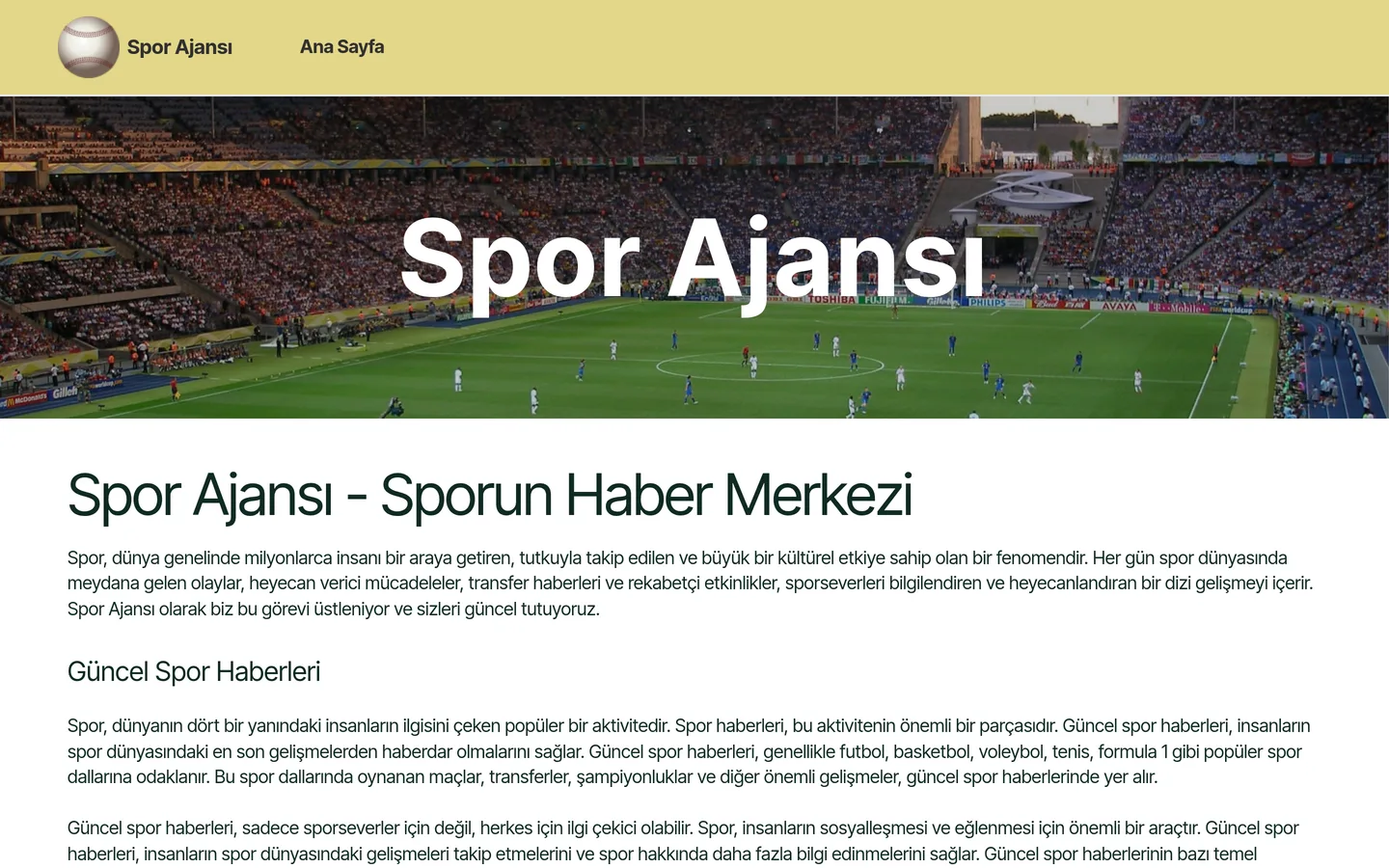 Spor Ajansı