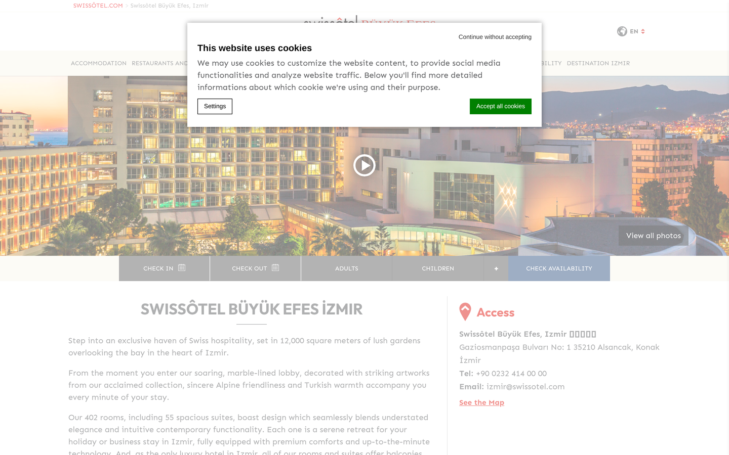 Swissôtel Büyük Efes Kongre Merkezi
